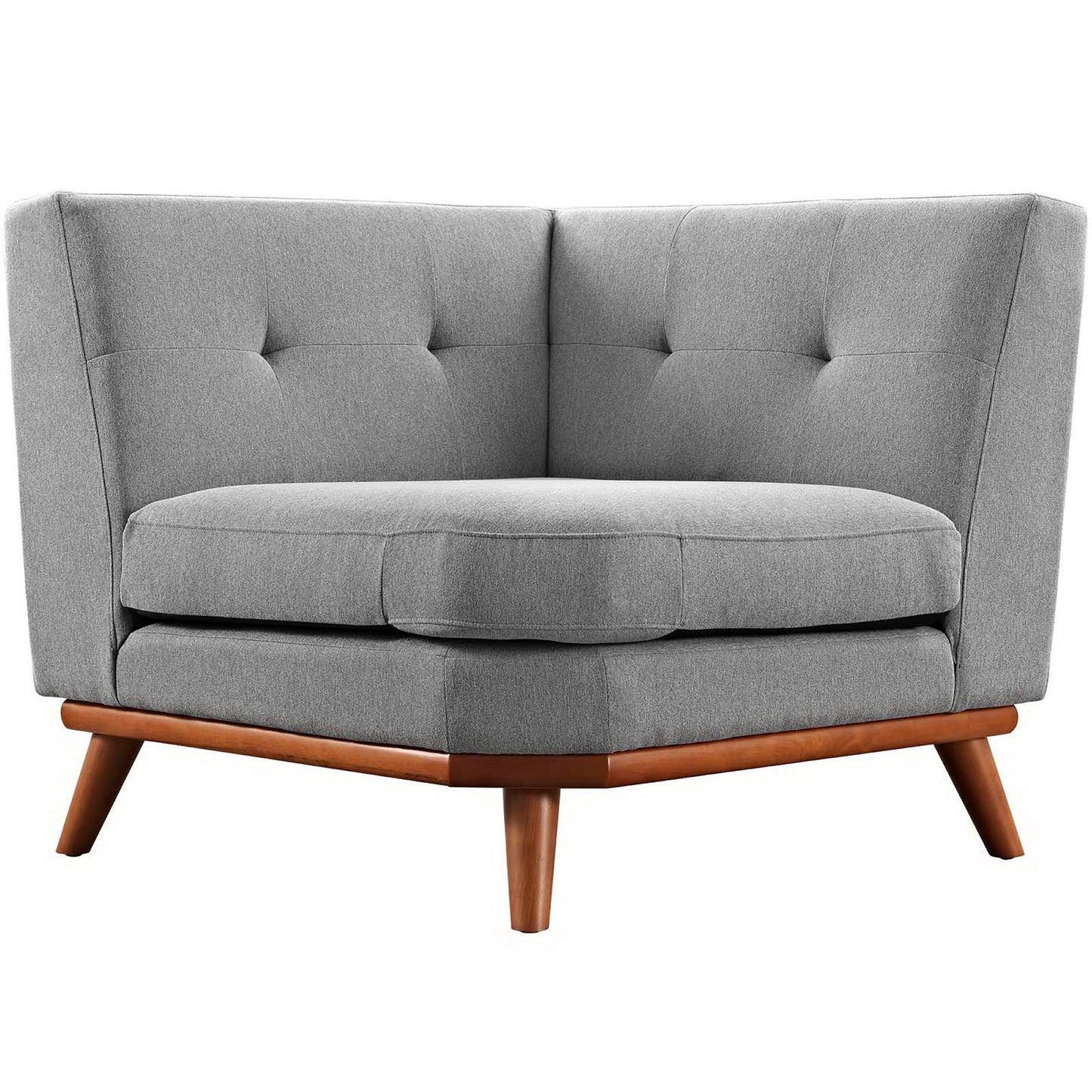 Engage Upholstered Fabric Corner Chair by Furniture for America