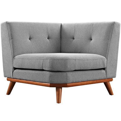 Engage Upholstered Fabric Corner Chair by Furniture for America