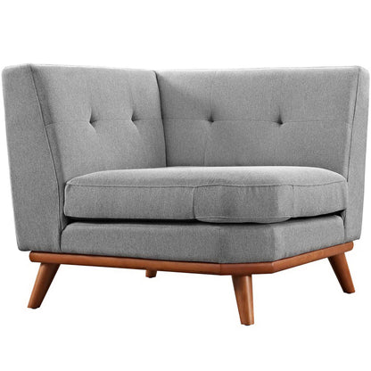 Engage Upholstered Fabric Corner Chair by Furniture for America
