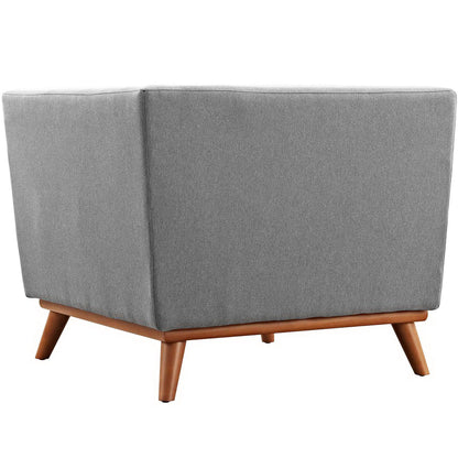 Engage Upholstered Fabric Corner Chair by Furniture for America