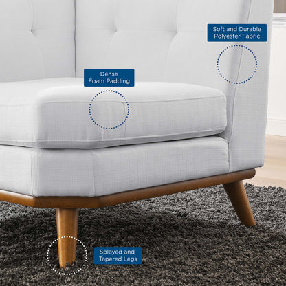 Engage Upholstered Fabric Corner Chair by Furniture for America