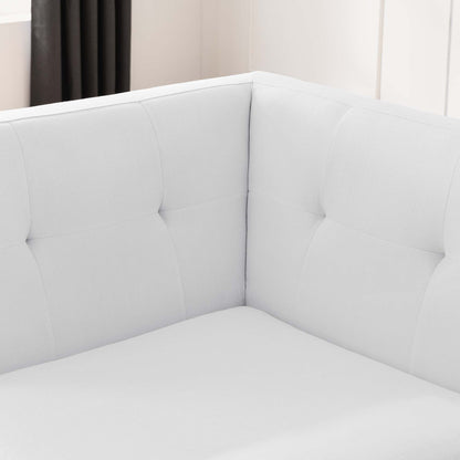 Engage Upholstered Fabric Corner Chair by Furniture for America