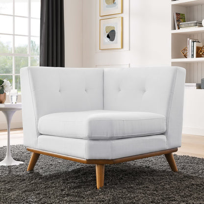 Engage Upholstered Fabric Corner Chair by Furniture for America