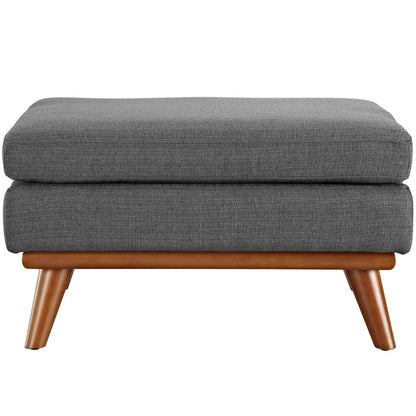 Engage Upholstered Fabric Ottoman by Furniture For America