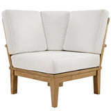 Cove 6 Piece Outdoor Patio Teak Set in Natural White