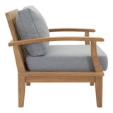 Cove 8 Piece Outdoor Patio Teak Set in Natural Gray