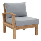 Cove 8 Piece Outdoor Patio Teak Set in Natural Gray