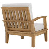 Cove 8 Piece Outdoor Patio Teak Set in Natural White