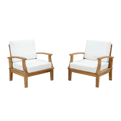 Marina 2 Piece Outdoor Patio Teak Set by Furniture For America