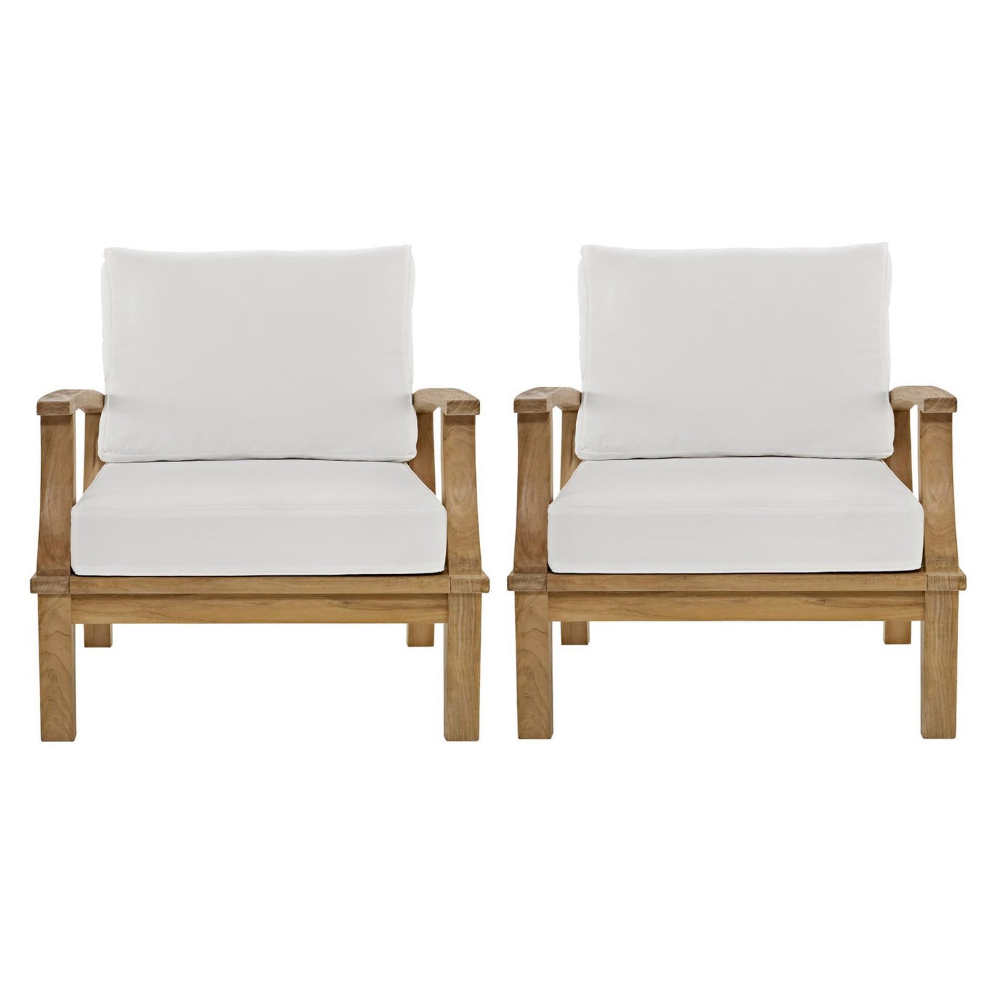 Marina 2 Piece Outdoor Patio Teak Set by Furniture For America