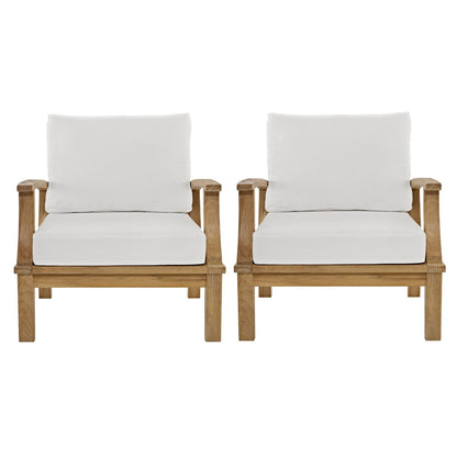 Marina 2 Piece Outdoor Patio Teak Set by Furniture For America