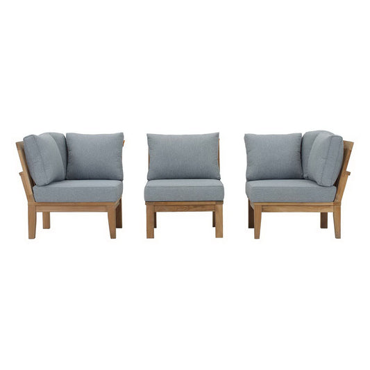 Marina 3 Piece Outdoor Patio Teak Set by Furniture For America