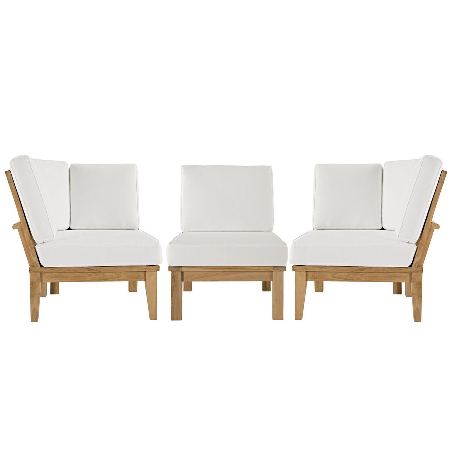 Marina 3 Piece Outdoor Patio Teak Set by Furniture For America