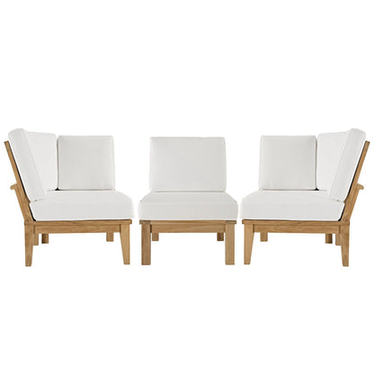 Marina 3 Piece Outdoor Patio Teak Set by Furniture For America