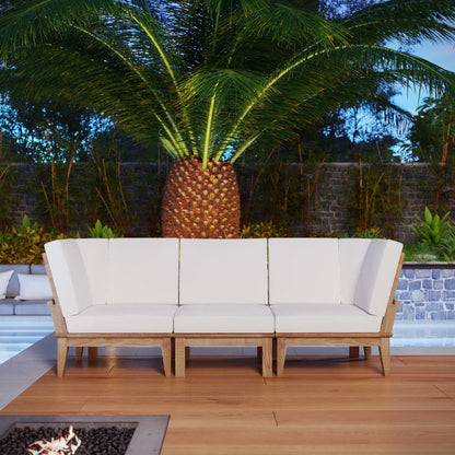 Marina 3 Piece Outdoor Patio Teak Set by Furniture For America