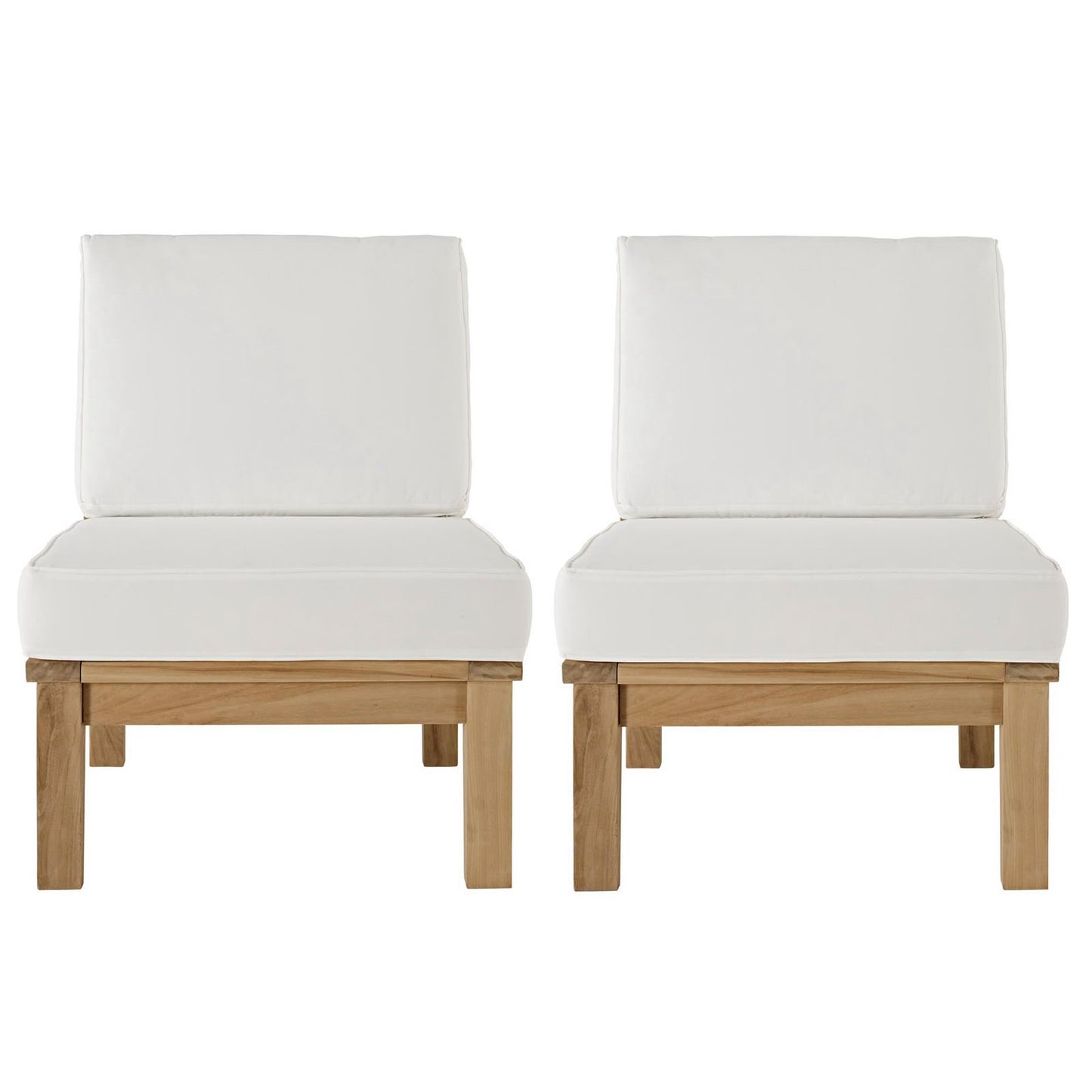 Marina 2 Piece Outdoor Patio Teak Set by Furniture For America