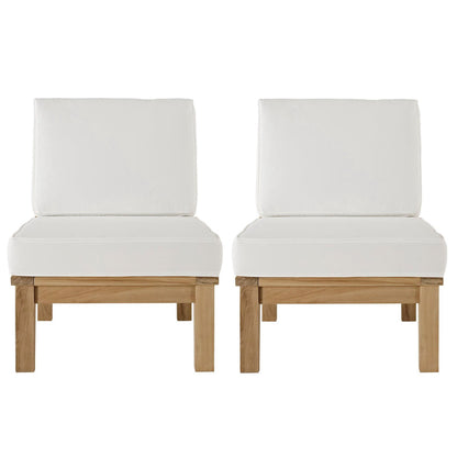Marina 2 Piece Outdoor Patio Teak Set by Furniture For America