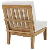 Cove 2 Piece Outdoor Patio Teak Set in Natural White