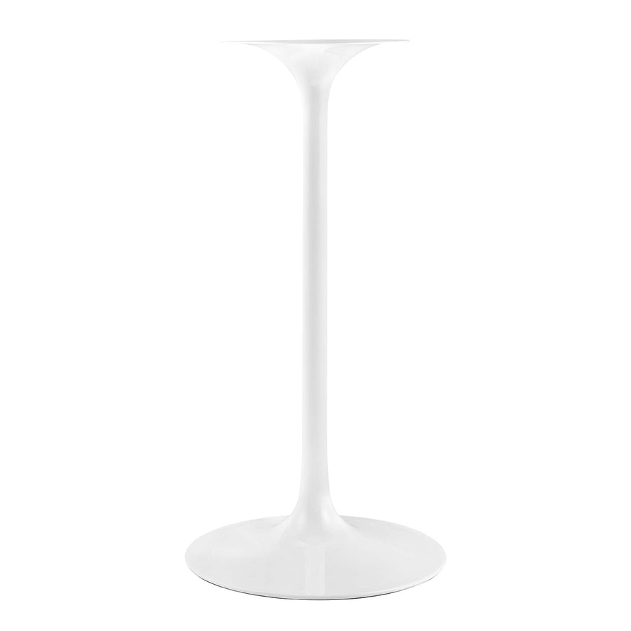 Lumen 28" Square Wood Bar Table in White