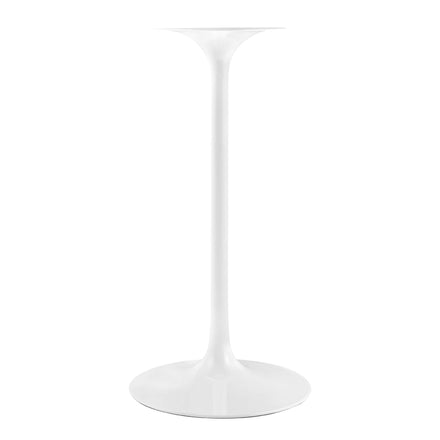 Lippa 28" Round Faux Marble Bar Table in White
