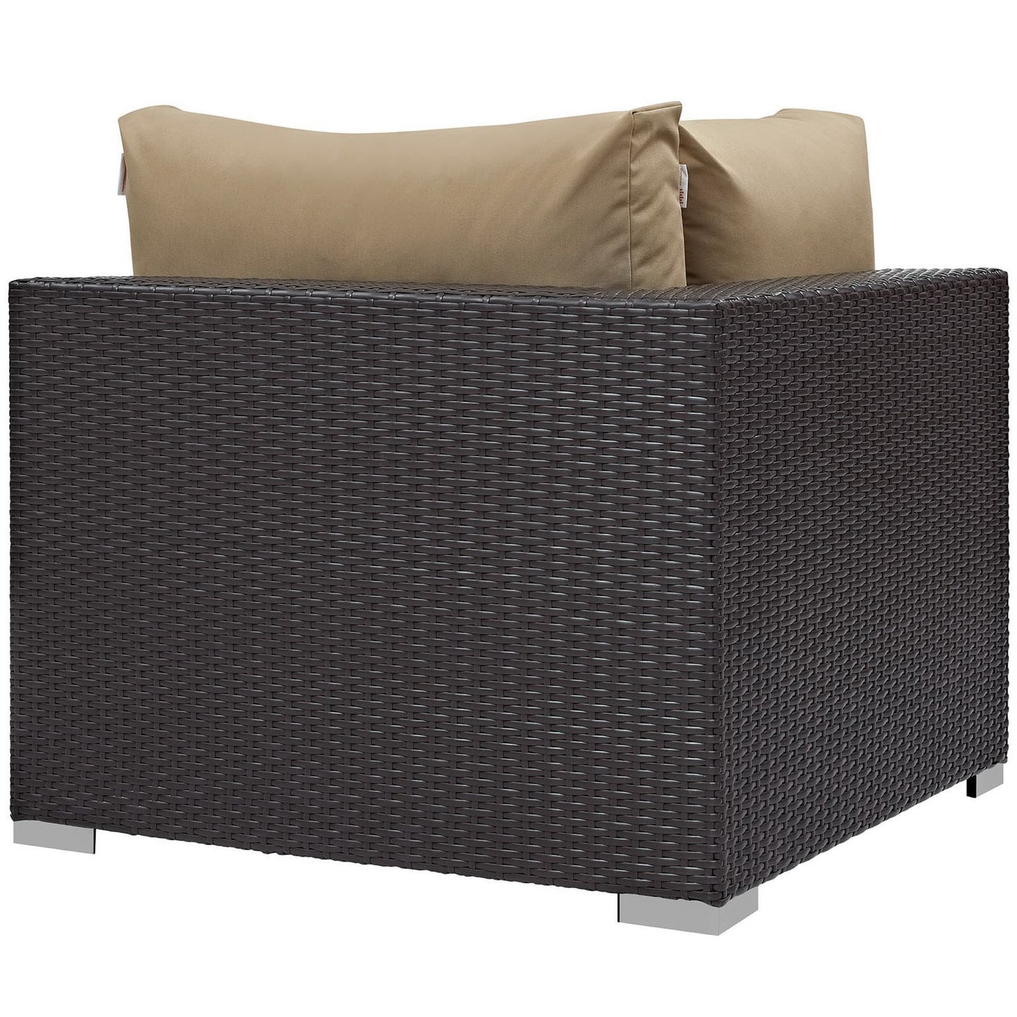 Sienna 10 Piece Outdoor Patio Sectional Set in Espresso Mocha