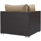 Sienna 10 Piece Outdoor Patio Sectional Set in Espresso Mocha