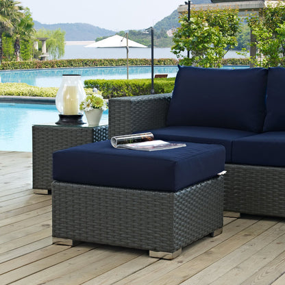 Sojourn Outdoor Patio SunbrellaÂ® Ottoman by Furniture For America