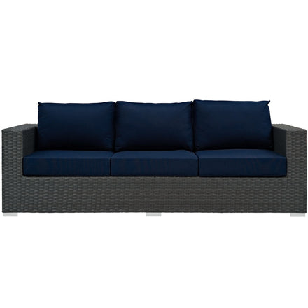 Sojourn Outdoor Patio Sunbrella® Sofa in Canvas Navy
