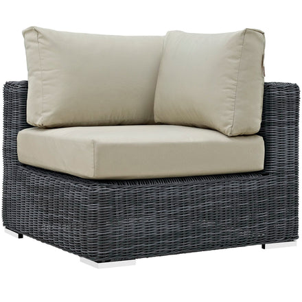 Summon Outdoor Patio Sunbrella® Corner in Canvas Antique Beige