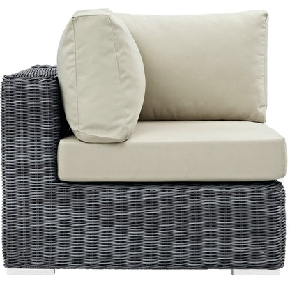Summon Outdoor Patio SunbrellaÂ® Corner by Furniture For America