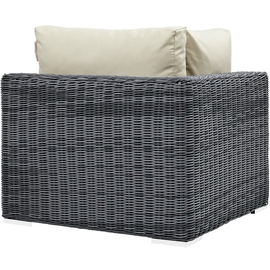 Field Outdoor Patio Sunbrella® Corner in Canvas Antique Beige