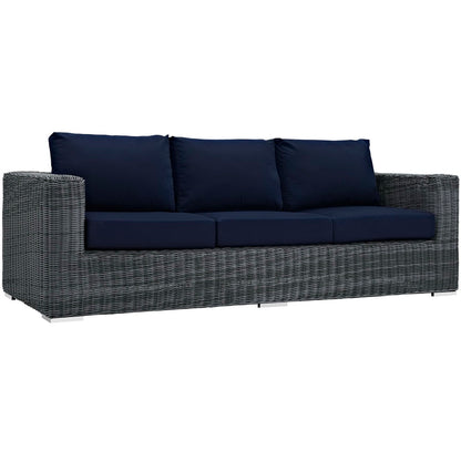 Summon Outdoor Patio SunbrellaÂ® Sofa by Furniture For America
