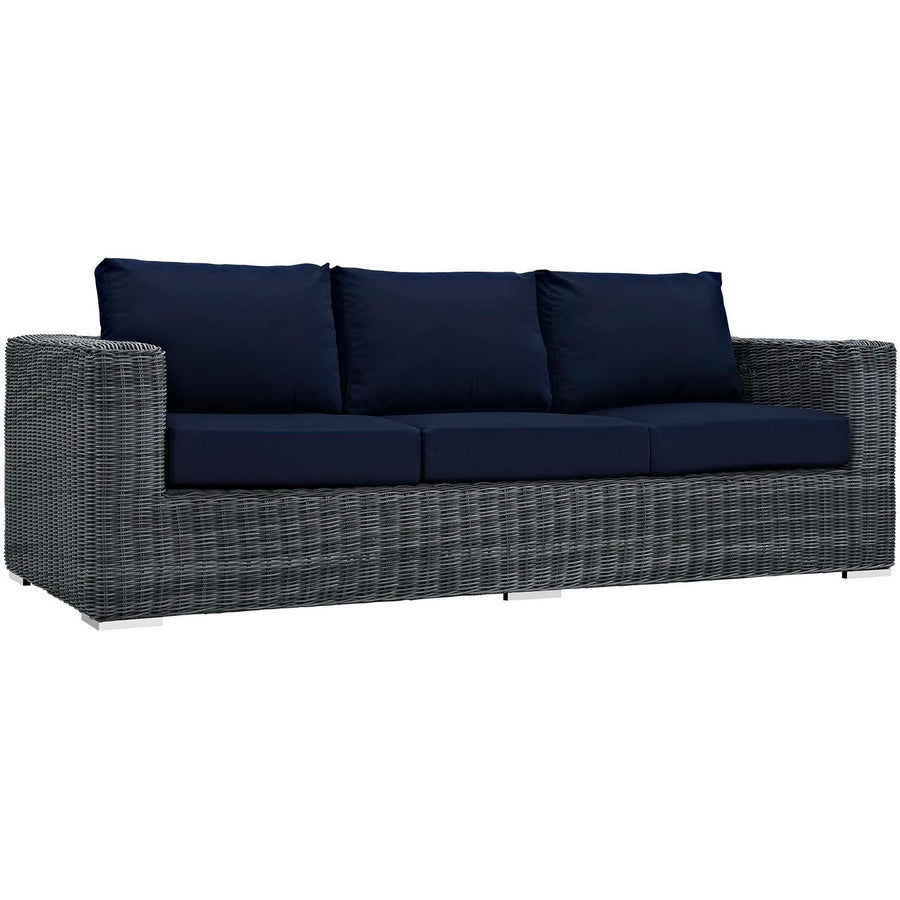 Field Outdoor Patio Sunbrella® Sofa in Canvas Navy