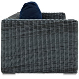 Field Outdoor Patio Sunbrella® Sofa in Canvas Navy