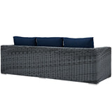 Field Outdoor Patio Sunbrella® Sofa in Canvas Navy
