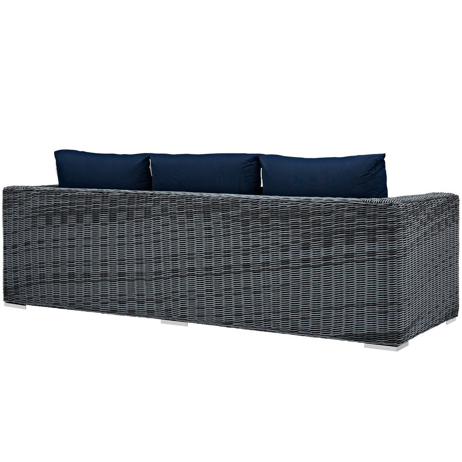 Field Outdoor Patio Sunbrella® Sofa in Canvas Navy
