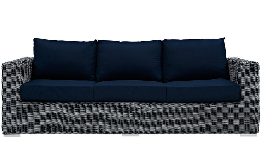 Field Outdoor Patio Sunbrella® Sofa in Canvas Navy