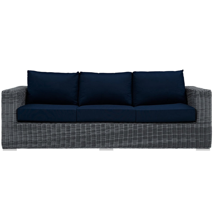 Field Outdoor Patio Sunbrella® Sofa in Canvas Navy