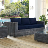Field Outdoor Patio Sunbrella® Sofa in Canvas Navy
