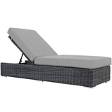 Field Outdoor Patio Sunbrella® Chaise Lounge in Canvas Gray