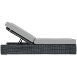 Field Outdoor Patio Sunbrella® Chaise Lounge in Canvas Gray