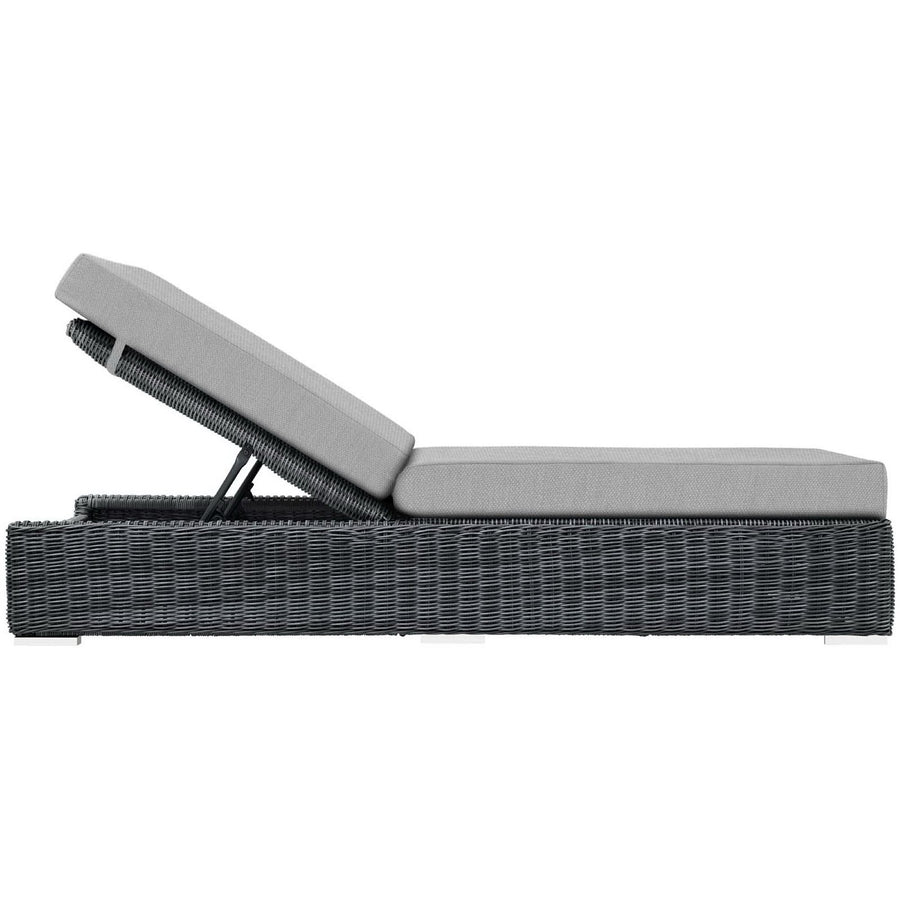 Field Outdoor Patio Sunbrella® Chaise Lounge in Canvas Gray