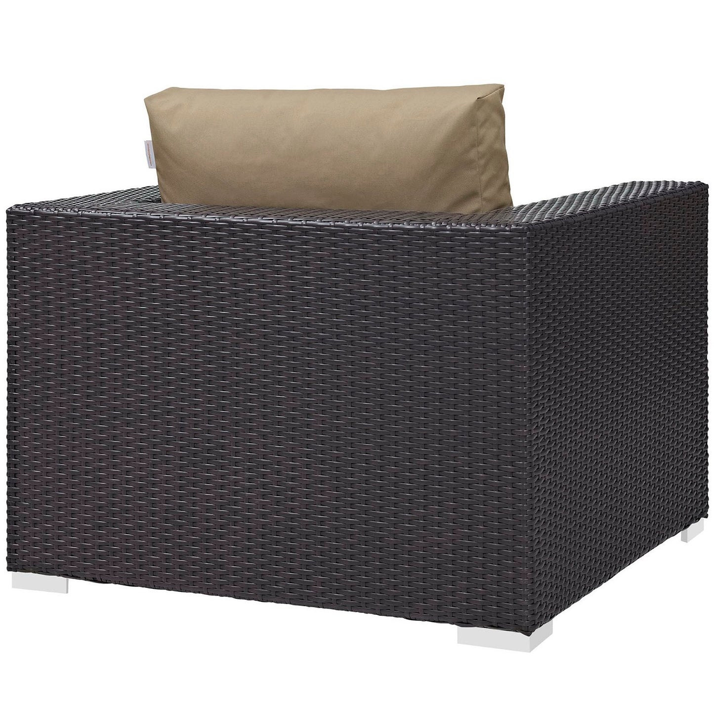 Sienna 10 Piece Outdoor Patio Sectional Set in Espresso Mocha