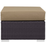 Sienna 10 Piece Outdoor Patio Sectional Set in Espresso Mocha