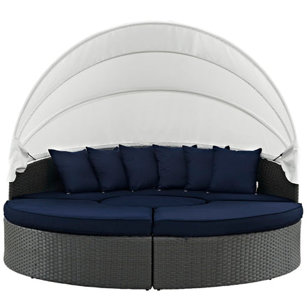 Sojourn Outdoor Patio Sunbrella® Daybed in Canvas Navy