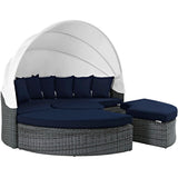 Field Canopy Outdoor Patio Sunbrella® Daybed in Canvas Navy