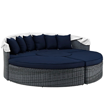 Summon Canopy Outdoor Patio SunbrellaÂ® Daybed by Furniture For America