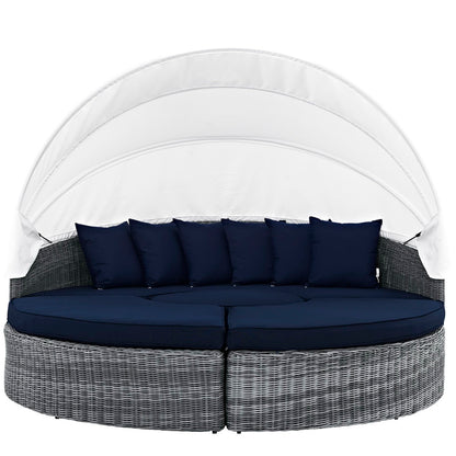 Summon Canopy Outdoor Patio SunbrellaÂ® Daybed by Furniture For America