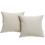 Field 2 Piece Outdoor Patio Sunbrella® Pillow Set in Beige