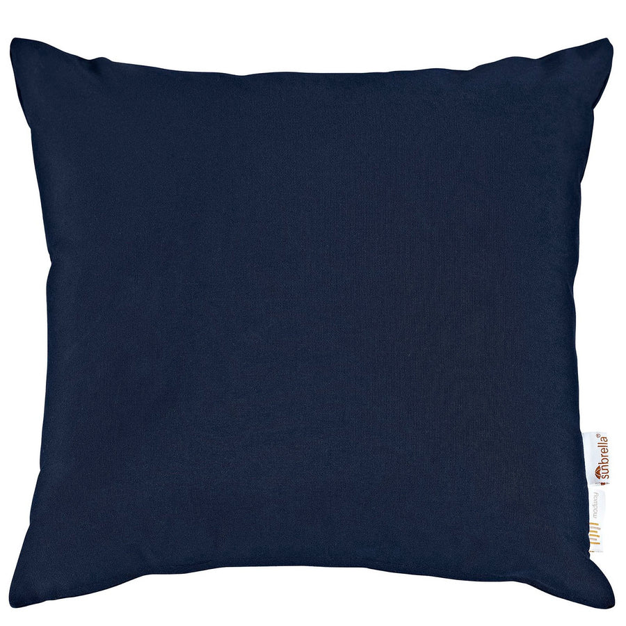 Field 2 Piece Outdoor Patio Sunbrella® Pillow Set in Navy